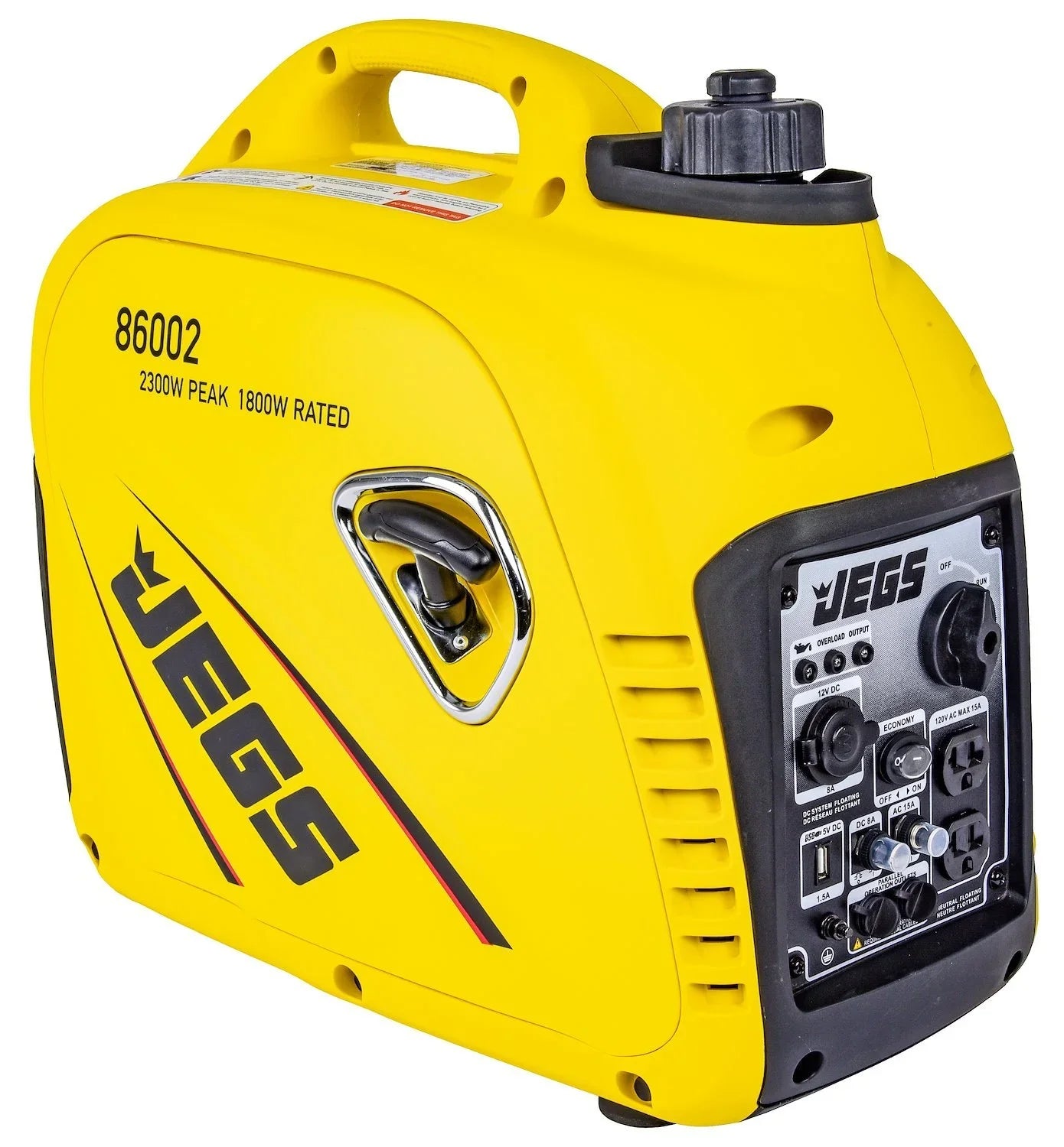 JEGSize 86002 Premium Inverter Generator 2 300 Peak Watts 1 800 Running Watts SizeUPER