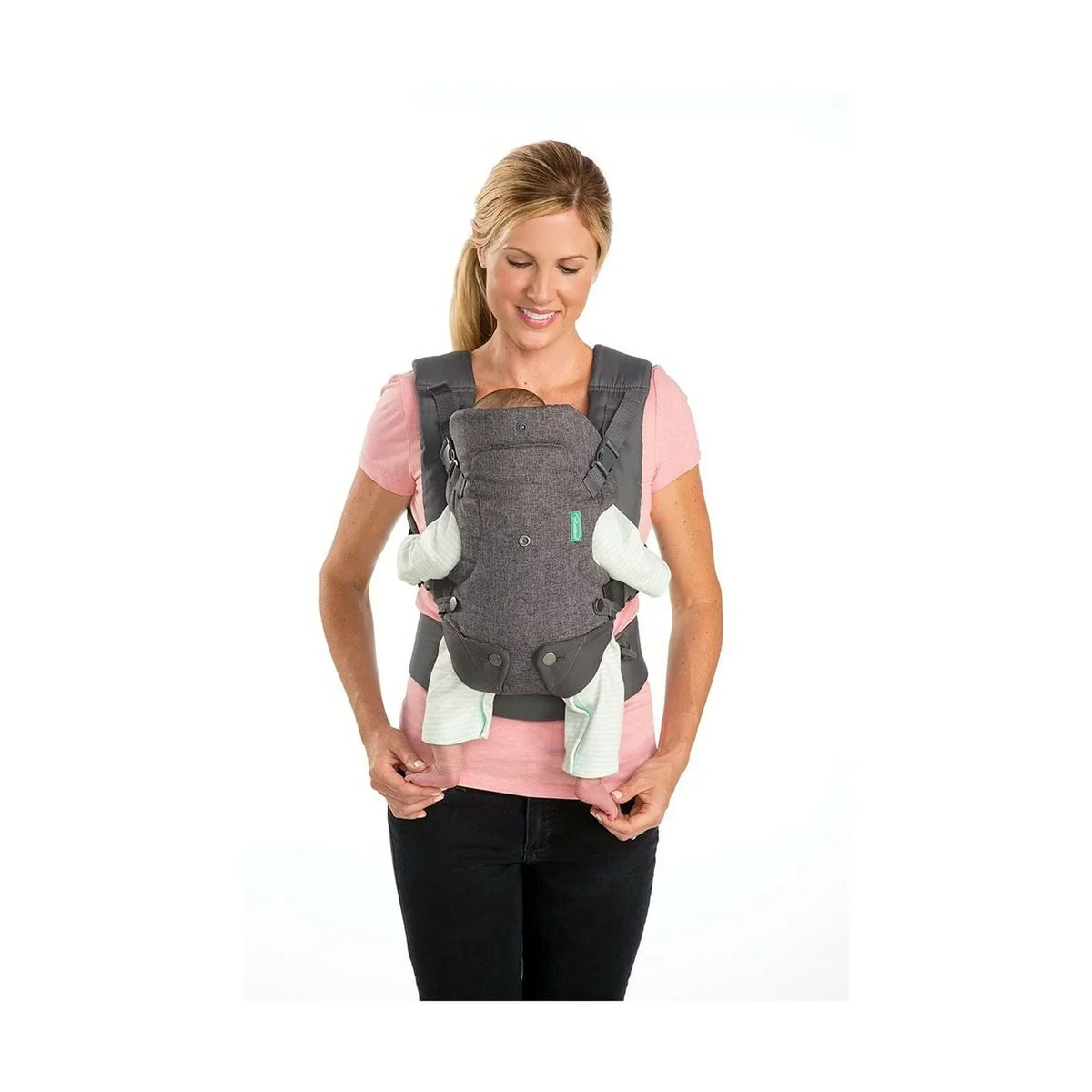 Infantino Flip Advanced 4-in-1 Carrier - Ergonomic, convertible, face-in and face-out front and back carry for newborns and older babies 8-32 lbs