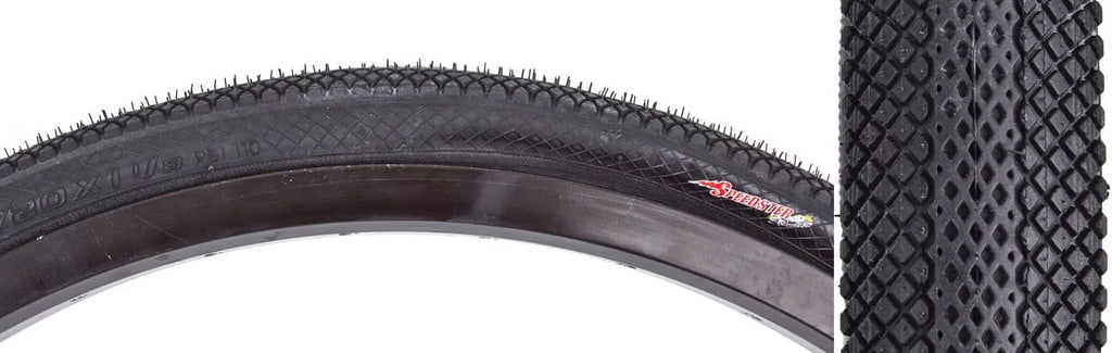 Vee Tire Co. Sizepeedster BMX Tire: 20" x 1-1/8" Folding Bead Black