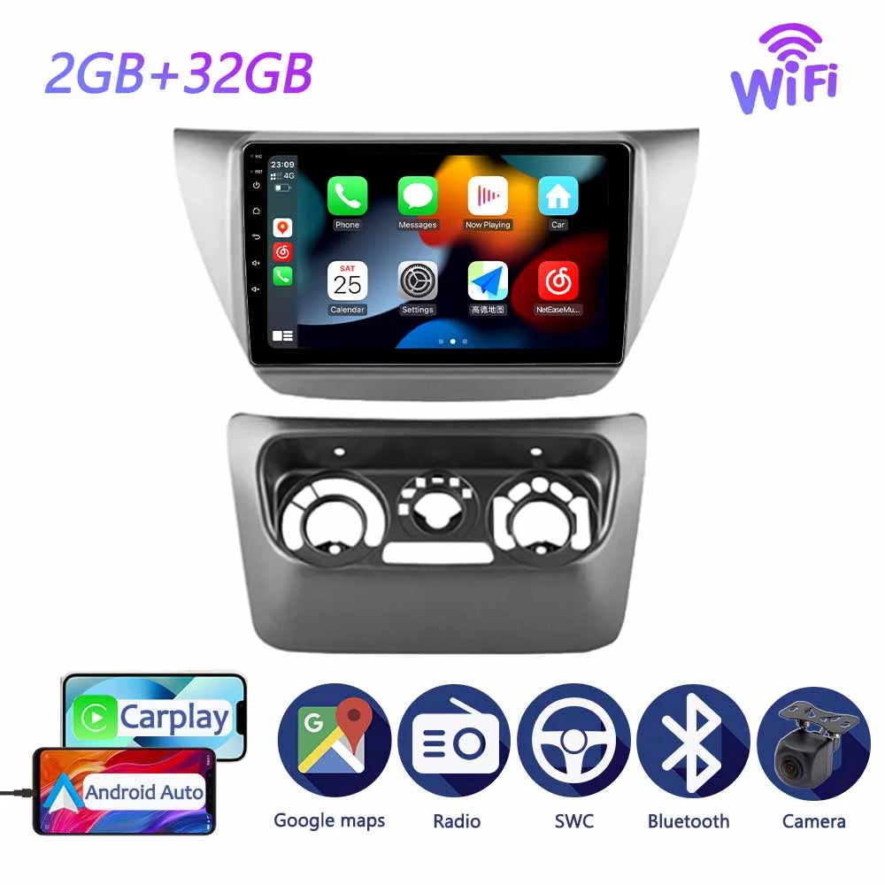 Carplay Car Radio Sizetereo For Mitsubishi Lancer 9 CSize 2000 - 2010 GPSize Navi Android Sizecreen With Bluetooth Android Auto