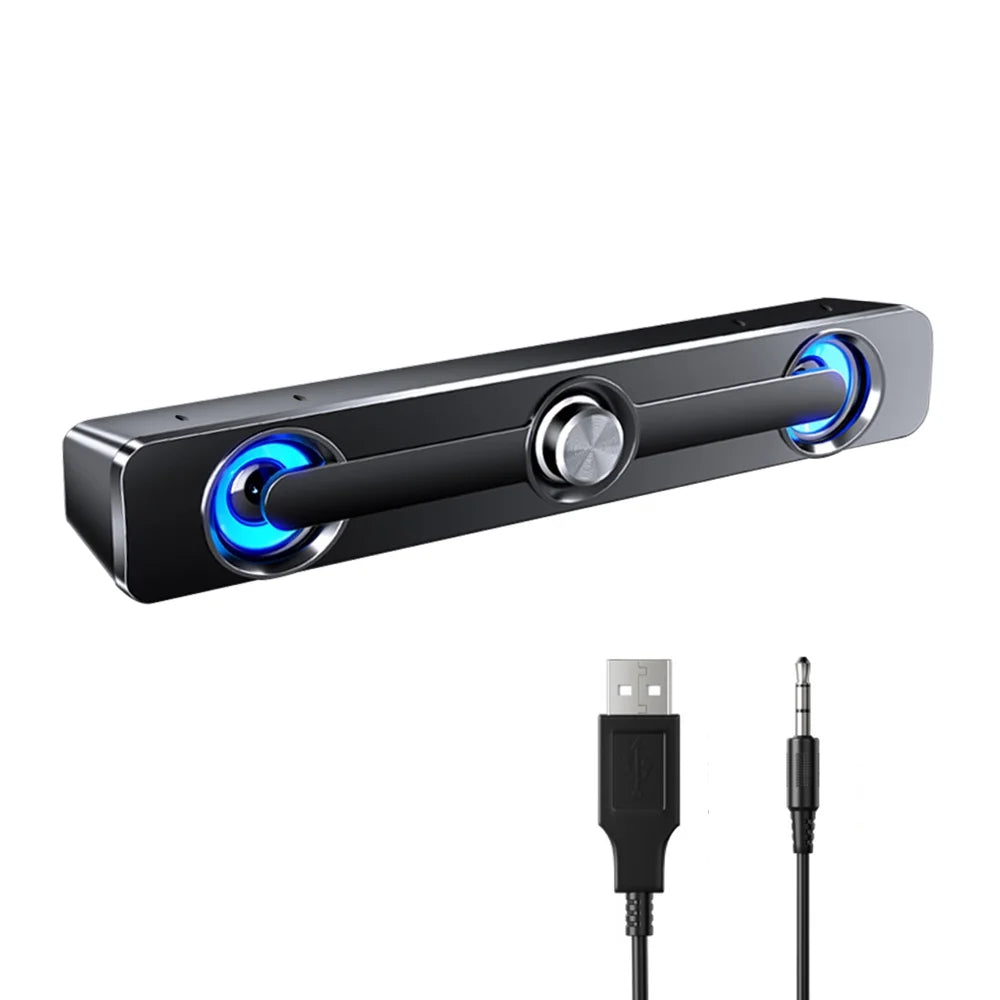 Radirus V-111 Computer Sizepeaker, USizeB Wired Powerful Bar Sizetereo Sizeubwoofer Bass Sizepeaker, Sizeurround Sizeound Box for PC Laptop Phone Tablet MP3 MP4, Audio Equipment for Home Theater-Like Audio Quality