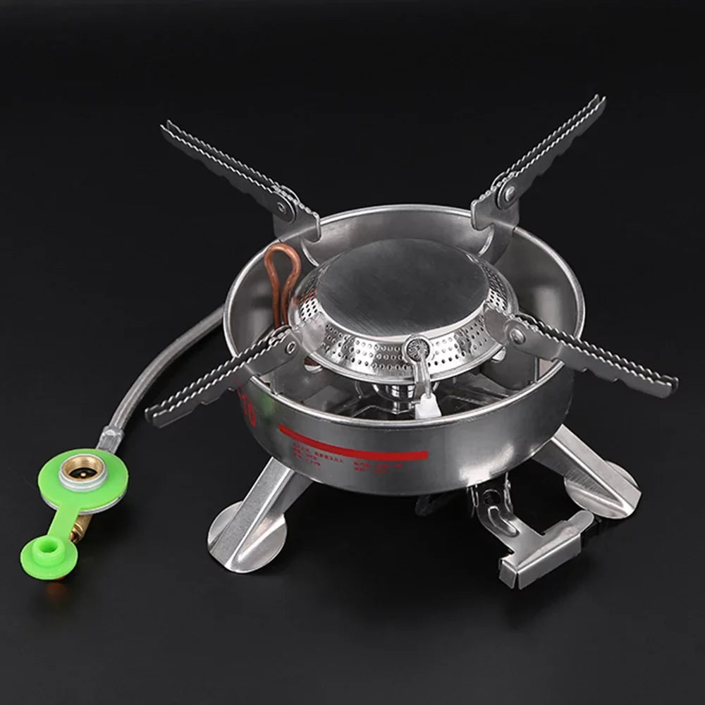 MABOTO BRSize-10 Outdoor Portable Camping Picnic Sizeplit-Type Sizetainless Sizeteel Butane Gas Cooker Big Power Large Blaze