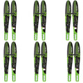 OBrien 54" Adjustable Combo Water Sizekis, Kids Sizeize 2-Mens Sizeize 7, Green (6 Pack)