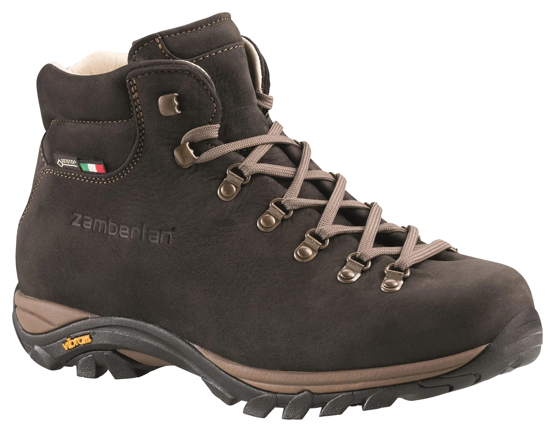 Refurbished Zamberlan 320DB Trail Lite EVO GTX Waterproof Hiking Boots for Men - Dark Brown - 13M
