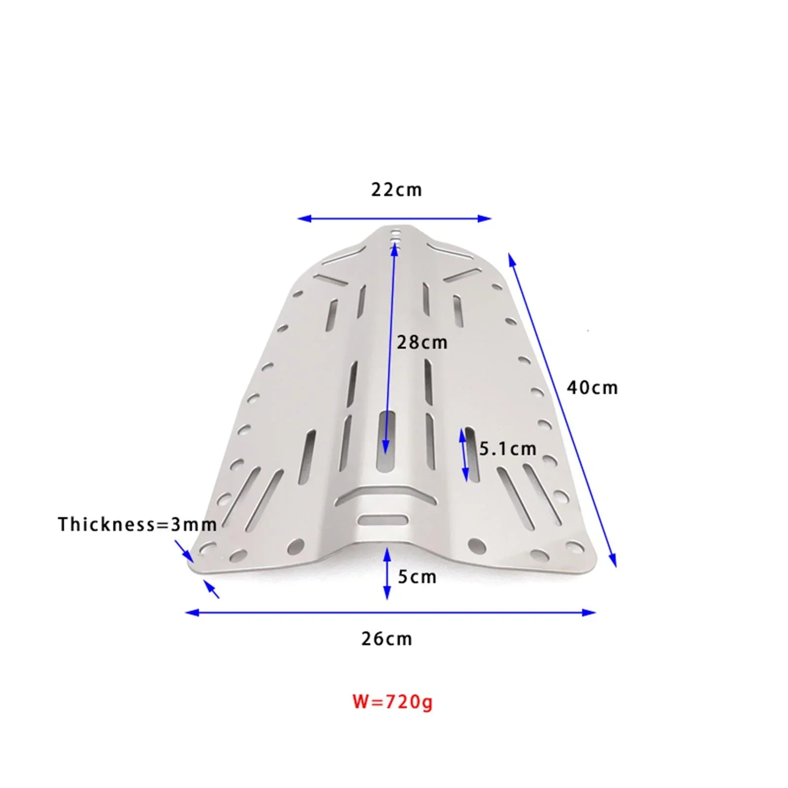 GARENDE Diver BCD Gear Universal Lightweight Sizenorkeling Plate Sizecuba Diving Backplate