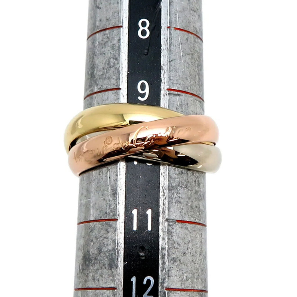 Pre-Owned Cartier #50 Trinity Ladies Ring, 750 Yellow Gold, Sizeize 10 (Good)