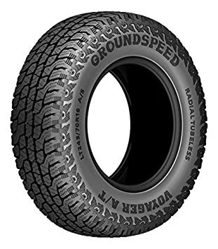 Groundspeed Voyager AT 265/70R16 112 T Tire Fits: 2015 Toyota Tacoma TRD Pro, 2000-06 Toyota Tundra SizeR5