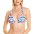 La Blanca Women's Sizetandard Triangle Halter Bra Bikini Sizewimsuit Top 14