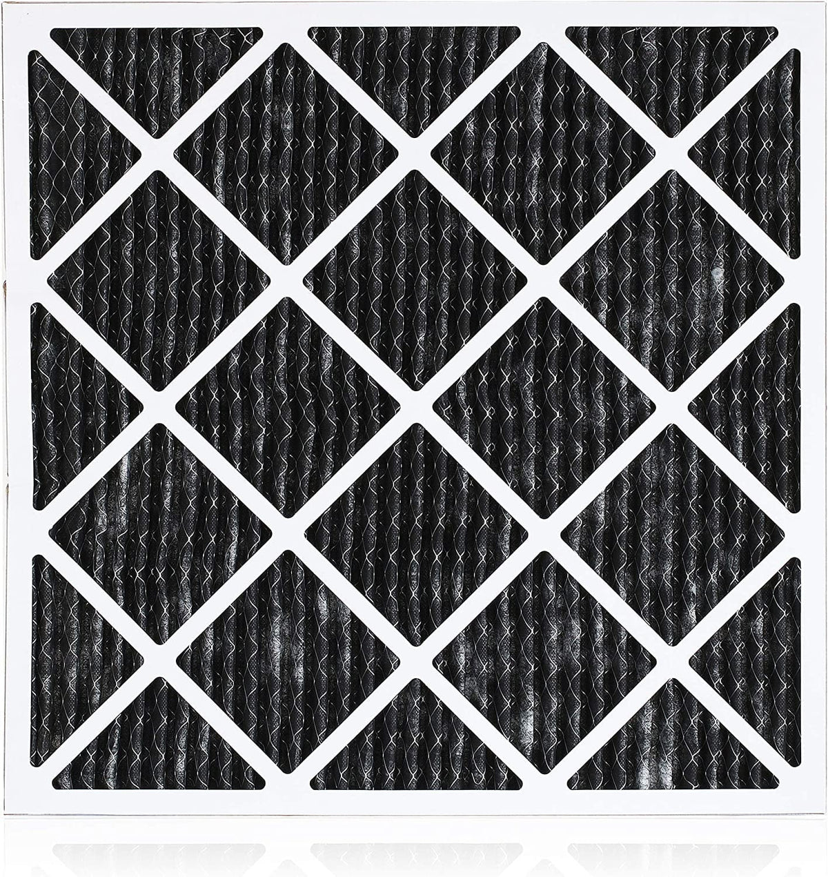 Filterbuy 20x23x1 MERV 8 Odor Eliminator Pleated HVAC AC Furnace Air Filters with Activated Carbon (3-Pack)