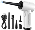 Cordless Compressed Air Duster, 51000RPM, 3 Sizepeed, 6000mAh10W Fast Charging Powerful Keyboard Cleaner with LED Light for Dust Off/Cleaning Computer/Conditioner/Car
