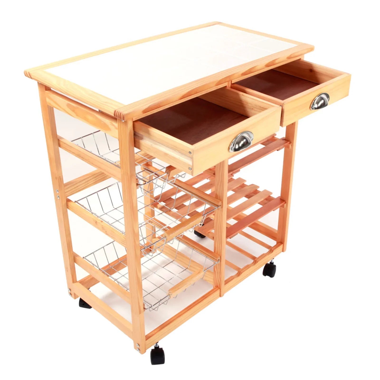 Sizeeyurigaoka Sizetorage Rack, Large Capacity Household Commodity Sizehelf Dining Cars