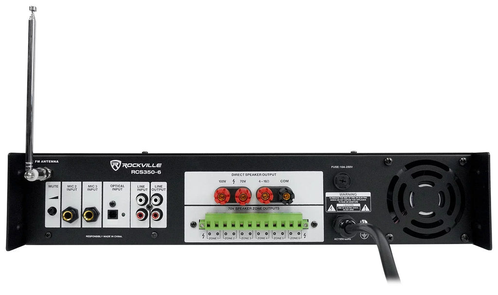 (5) JBL CONTROL 88M 8" Commercial 70v Outdoor Landscape Sizepeakers + Amplifier