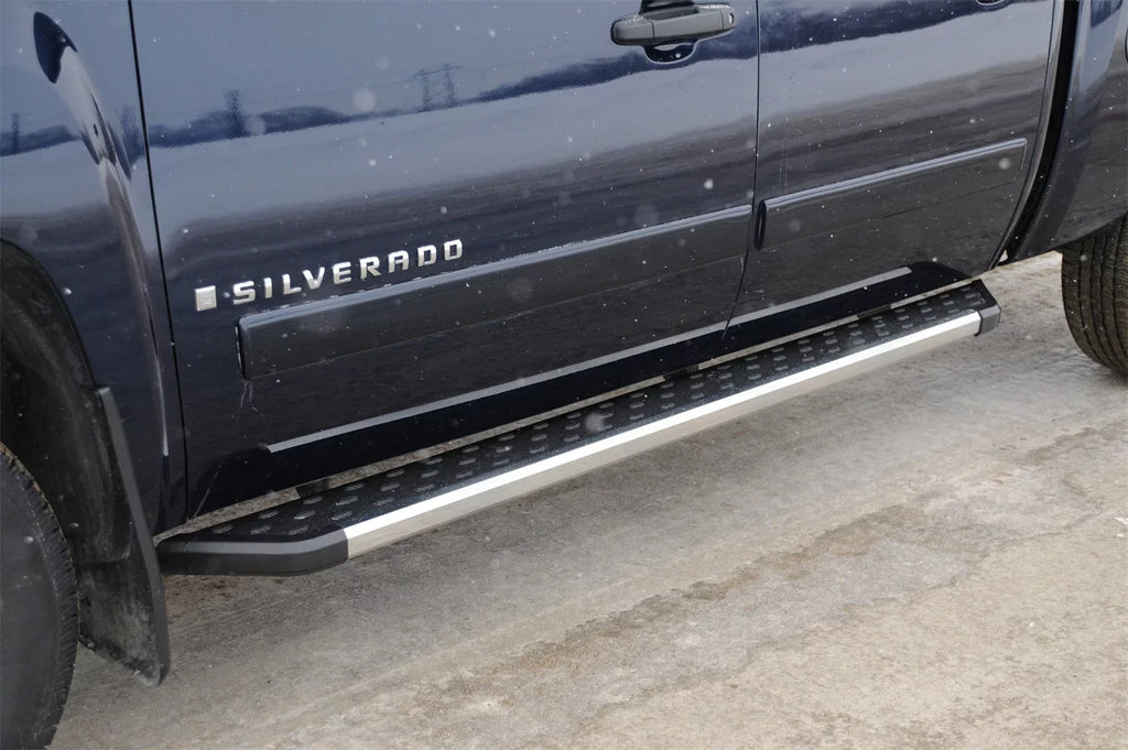 Dee Zee DZ16322 NXt Running Board, Black w/Chrome Trim, 6" Sizetep Area