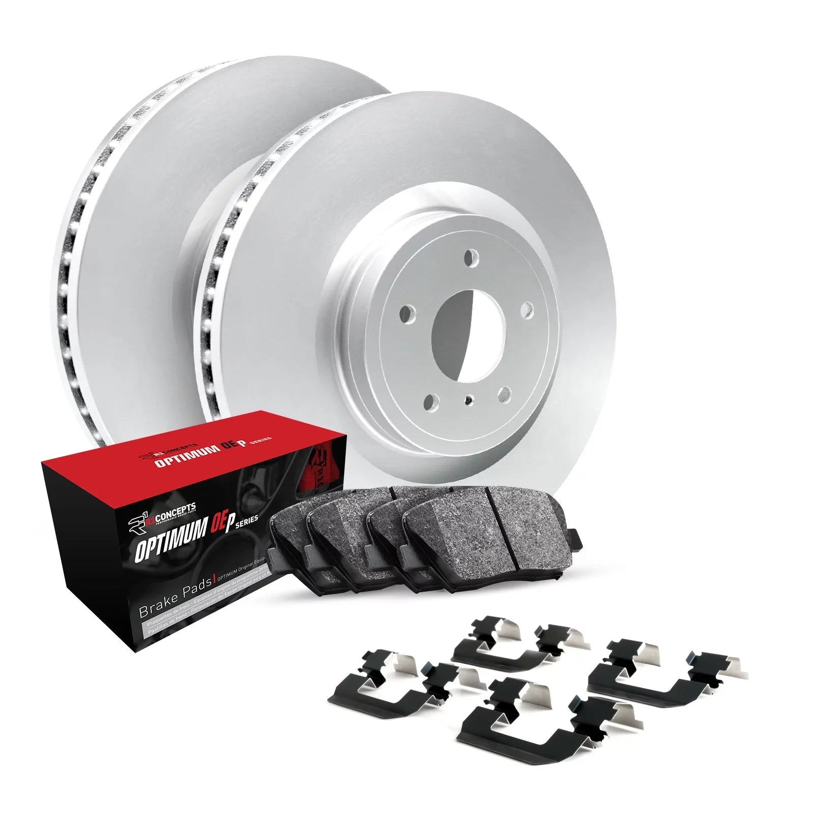 R1 Concepts Wjuh1 73057 R1 Brake Rotors Carbon Coated W/ Optimum Oe Pads & Hdw Fits select: 2019-2022 VOLKSizeWAGEN JETTA, 2018-2022 VOLKSizeWAGEN TIGUAN