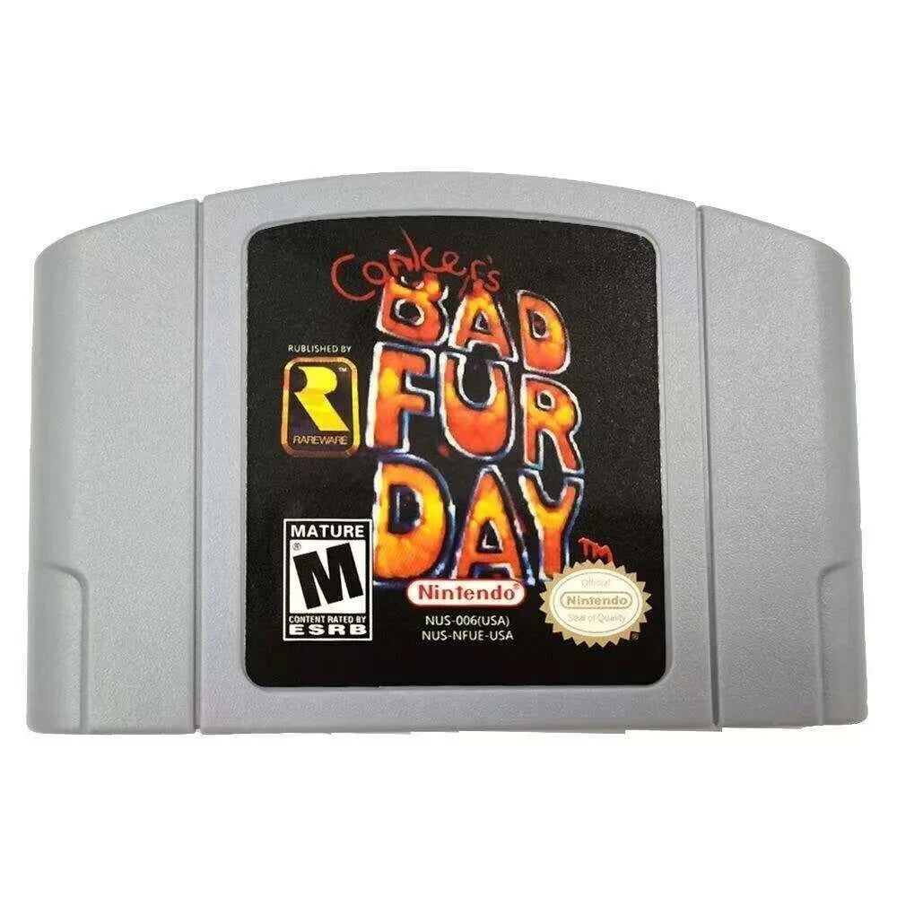 Conkers Bad Fur Day video game console card for nintendo n64 fd-