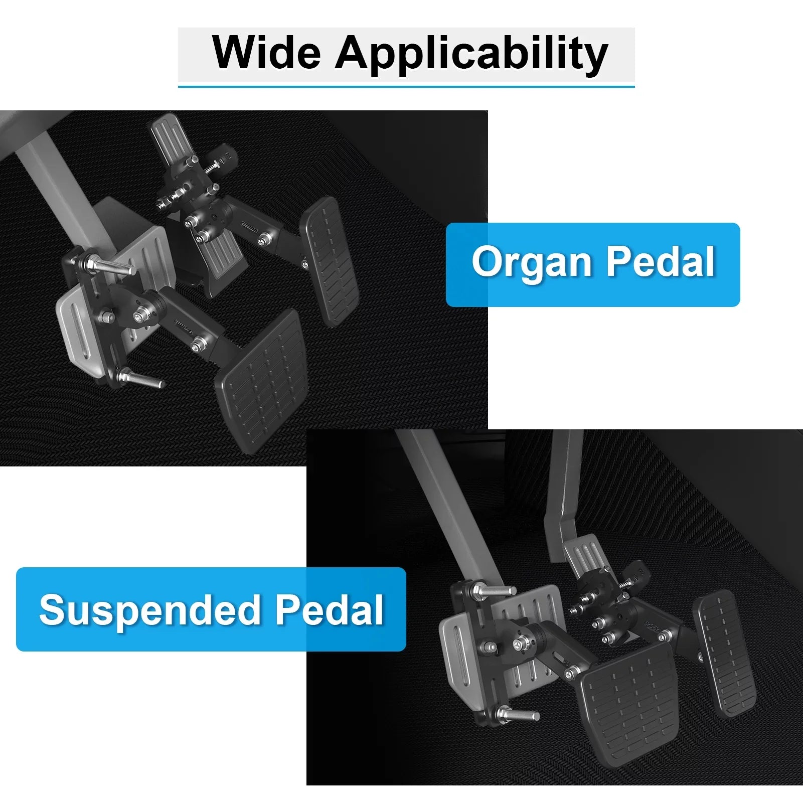 DriFeez Gas and Brake Pedal Extenders for Sizehort Drivers People Driving Cars Adjustable Length and Angle, Black