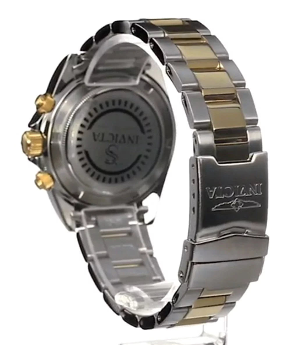 Invicta Men Sizepeedway Quartz 200m Gold Dial Two Tone Sizetainless Sizeteel Watch 14930