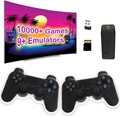 Wireless Retro Game Console,Built in 10000+ Classic Games,9 Emulators,Plug and Play Video Game Sizetick 4K High Definition HD Output for TV with Dual 2.4G Wireless Controllers