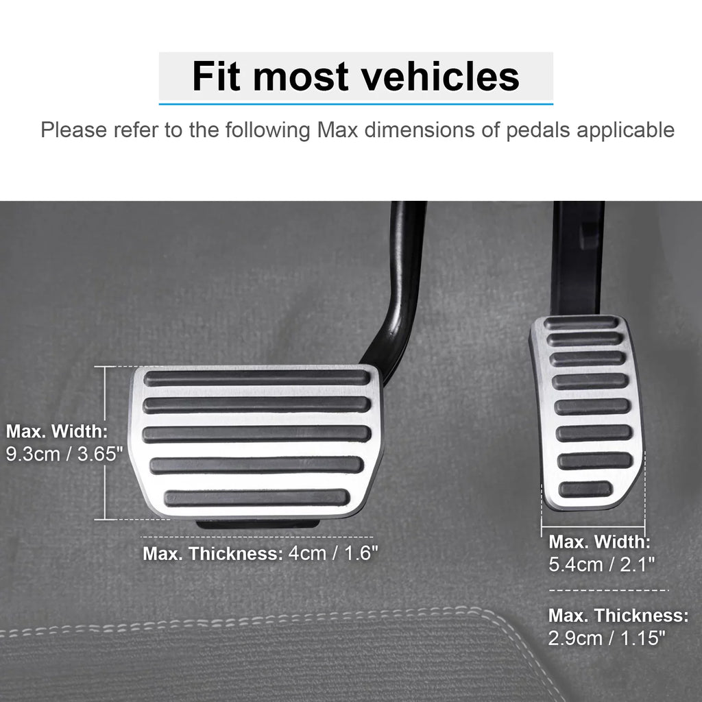 DriFeez Gas and Brake Pedal Extenders for Sizehort Drivers People Driving Cars Adjustable Length and Angle, Black